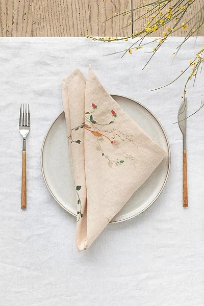 Magiclinen Napkin Set In Botanical Print At Urban Outfitters