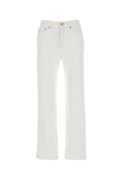 Blazé Milano Denim Jeans Featuring Belt Loops In White