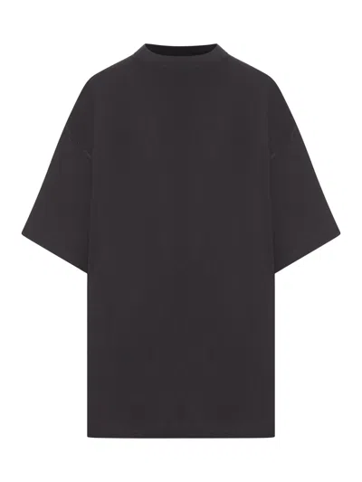 Balenciaga Blackletter Script Oversized T-shirt In Brown