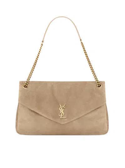 Saint Laurent Calypso Large Suede Bag
