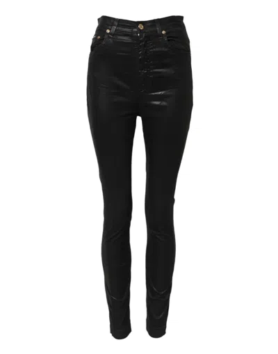 Dolce & Gabbana Black Grace High Waist Skinny Denim Jeans