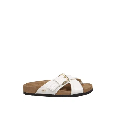 Valentino Leather Flat Sandals