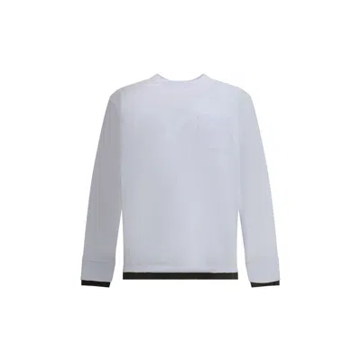 Sacai Cotton Long Sleeve Jersey In White