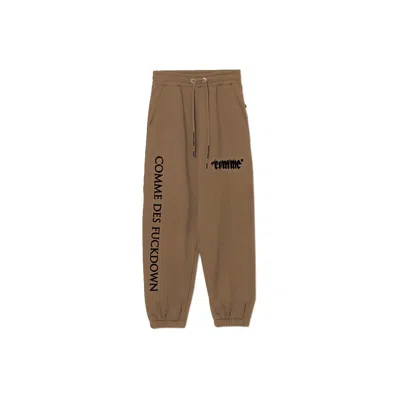 Comme Des Fuckdown Brown Cotton Jeans & Pant In Brown