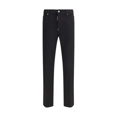 Dsquared2 Man Pants Black Size 40 Cotton
