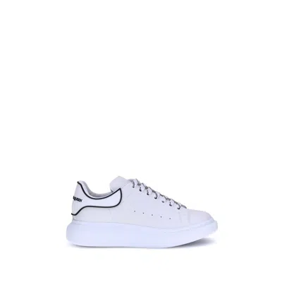 Alexander Mcqueen White Sneakers With Logo Lettering On The Rear And Oversize Sole In Leather Man