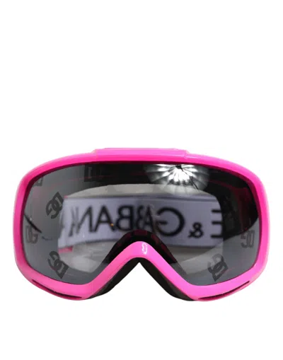 Dolce & Gabbana Fuchsia Pink Logo Ski Goggles Dg6182 Mask Sunglasses