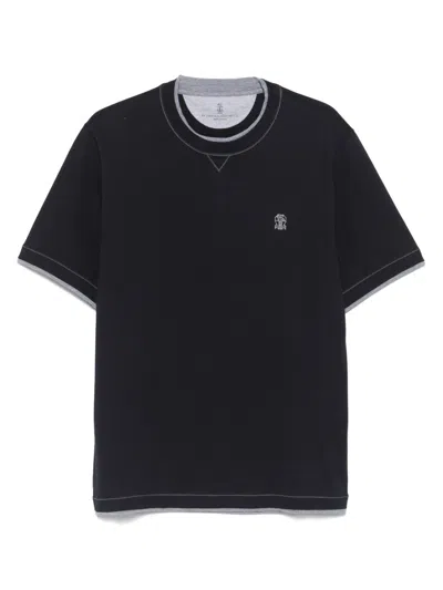 Brunello Cucinelli Slim Fit Crew-neck T-shirt In Lightweight Cotton Jersey