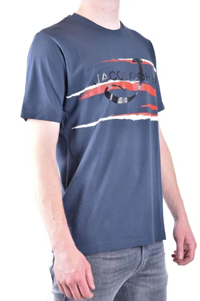 Jacob Cohen Cotton Logo T-shirt In Blue