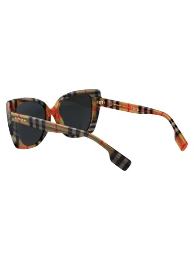 Burberry Womens Grey Be4393 Meryl Cat-eye Checked Acetate Sunglasses