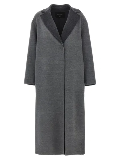 Fabiana Filippi Dressing Gown Coat Coats And Trench Coats Gray In Gray