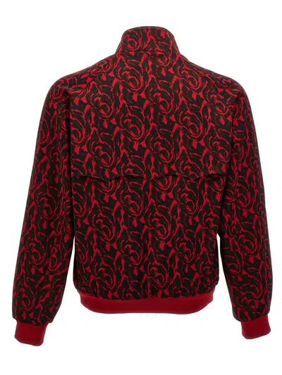 Baracuta Needle Jacquard Bomber Jacket In Multi