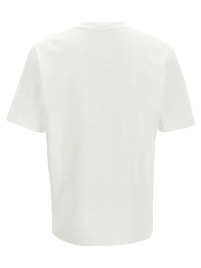 Jacquemus 'le T-shirt Gros Grain' White T-shirt With Logo Patch On The Front