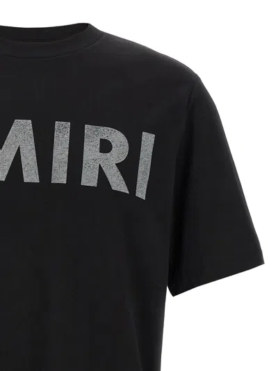 Amiri Logoed T-shirt In Black