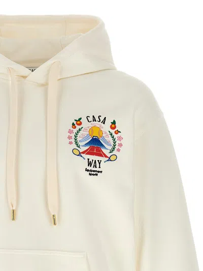 Casablanca Cotton Sweatshirt With Front Pocket And Hood