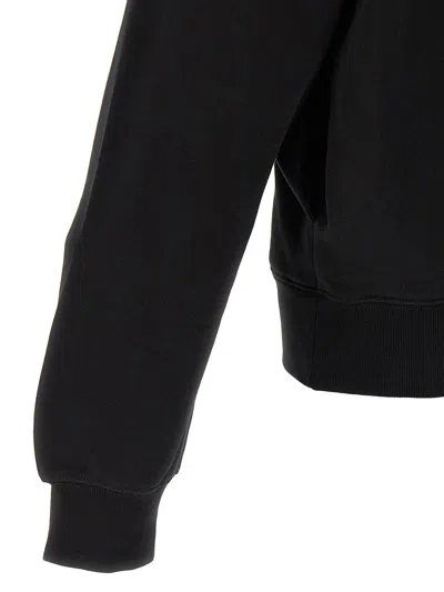 Jacquemus The Gros Grain Zip-up Hooded Sweatshirt In Black