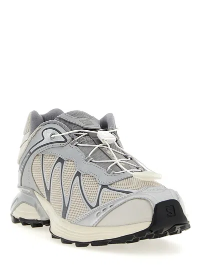 Salomon Xt-whisper Low-top Mesh And Nylon Sneakers In Gray