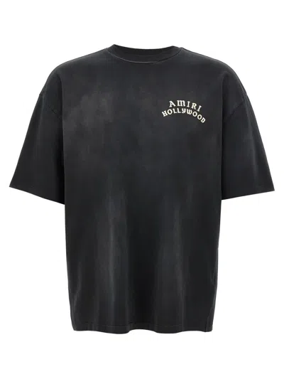 Amiri Hollywood Graphic Oversized T-shirt With Ribbed Crew Neck