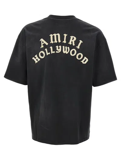 Amiri Hollywood Graphic Oversized T-shirt With Ribbed Crew Neck