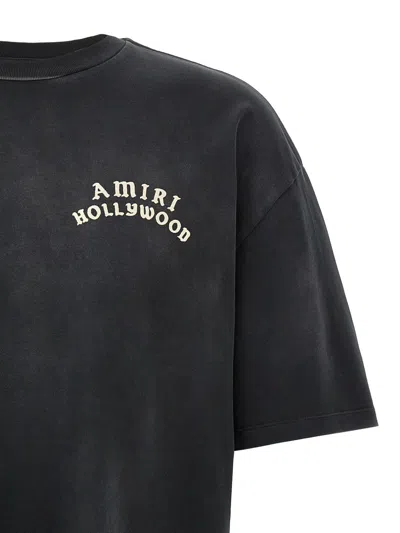 Amiri Hollywood Graphic Oversized T-shirt With Ribbed Crew Neck