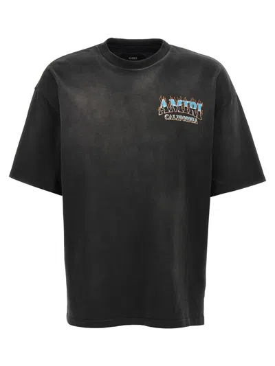 Amiri Sunny Place Logo-print Cotton-blend Jersey T-shirt In Black