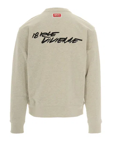 Kenzo Relaxed Fit Floral Graphic Sweatshirt In Neutral