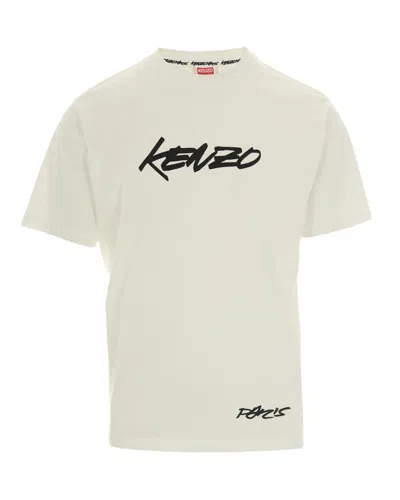 Kenzo X Futura 2000 Ivory T-shirt In Neutral