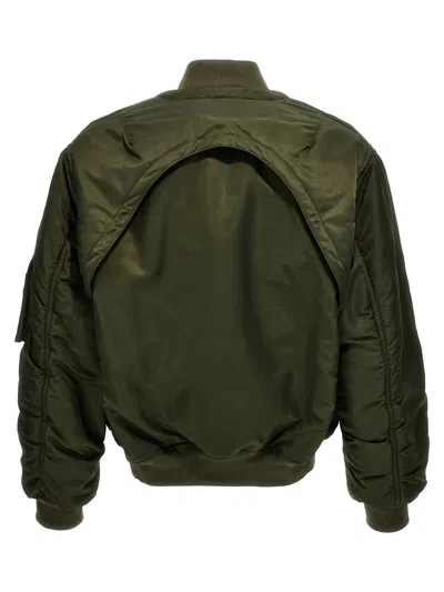 Alexander Mcqueen 'harness' Bomber Jacket In Green
