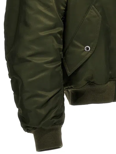 Alexander Mcqueen 'harness' Bomber Jacket In Green