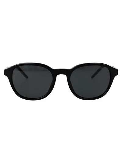 Emporio Armani Nero Lucido Acetate Sunglasses In Black