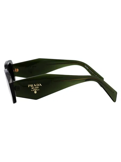 Prada Bottiglia Trasparente Acetate Sunglasses In Black