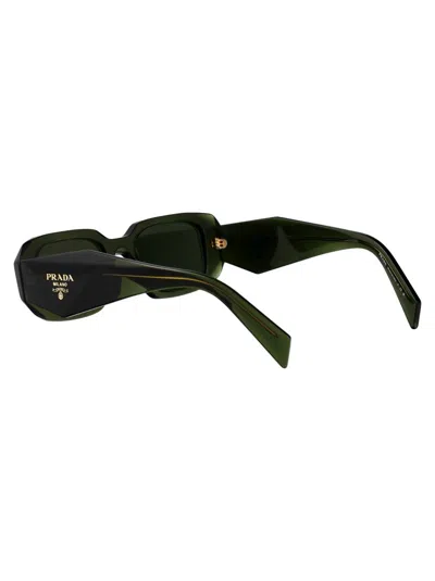 Prada Bottiglia Trasparente Acetate Sunglasses In Black