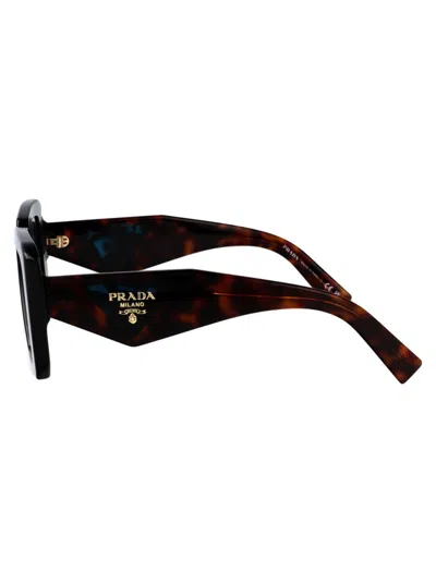 Prada Nero Acetate Sunglasses In Black