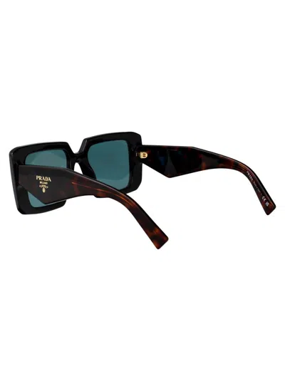Prada Nero Acetate Sunglasses In Black