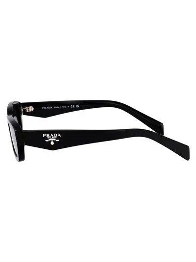 Prada Nero Acetate Sunglasses In Black