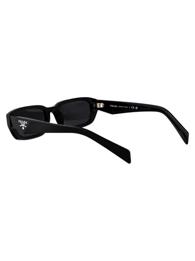 Prada Nero Acetate Sunglasses In Black