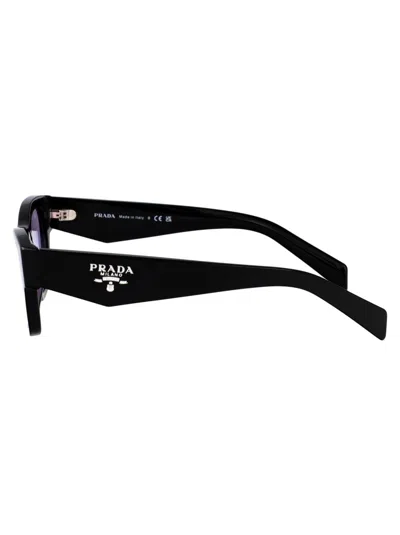 Prada Nero Acetate Sunglasses In Purple