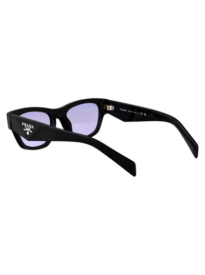 Prada Nero Acetate Sunglasses In Purple