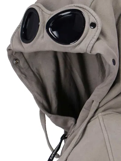 C.p. Company Hooded Sweatshirt With Pockets And Drawstring In Gray