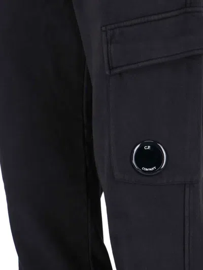 C.p. Company Utility Trousers With Elastic Waistband And Cargo Pocket