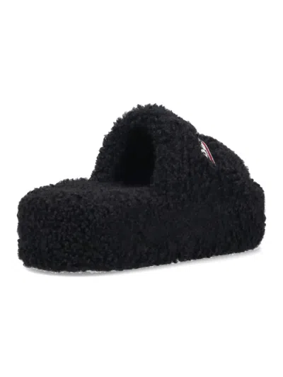 Balenciaga Furry Slide Sandals