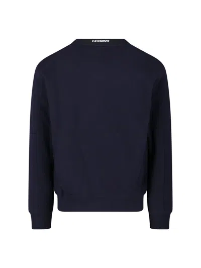 C.p. Company Brushed And Emerized Diagonal Fleece Lens Crew Nec