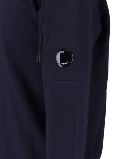 C.p. Company Brushed And Emerized Diagonal Fleece Lens Crew Nec
