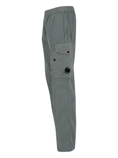 C.p. Company Cargo-pockets Drawstring Trousers In Gray