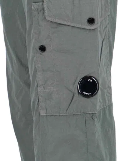 C.p. Company Cargo-pockets Drawstring Trousers In Gray