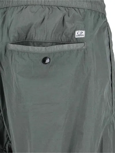 C.p. Company Cargo-pockets Drawstring Trousers In Gray
