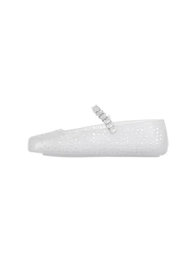 Jimmy Choo The Jelly Crystal-embellished Ballet Flats