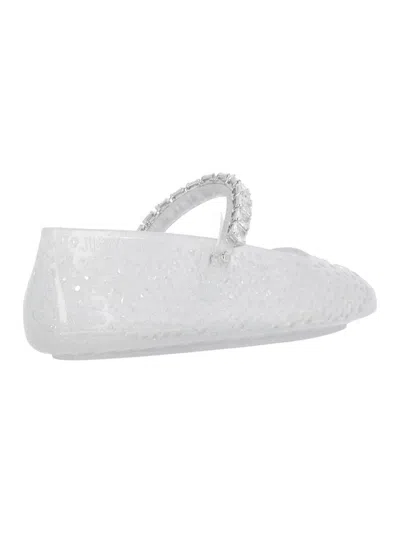 Jimmy Choo The Jelly Crystal-embellished Ballet Flats