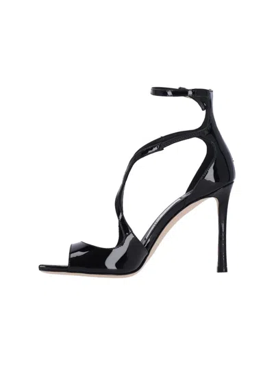 Jimmy Choo Azia95 Sandals With Squared Open Toe And Ankle Strap