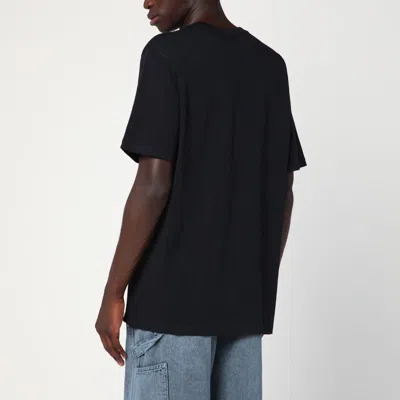 Carhartt Man T-shirt Midnight Blue Size Xl Cotton In Black